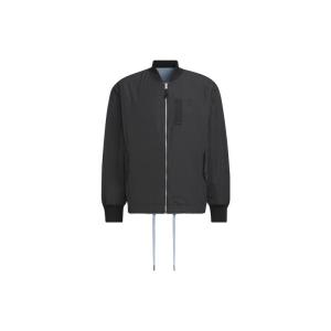 全球购三叶草Adidas Originals专柜中性款式标识双面穿运动长袖外套夹克男女同款黑色 IN0989
