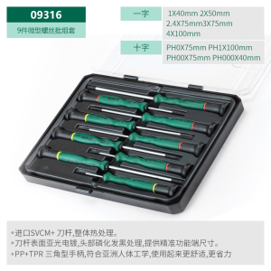 世达(SATA)螺丝刀套装小家用十字一字迷你梅花螺丝刀多功能拆机工具