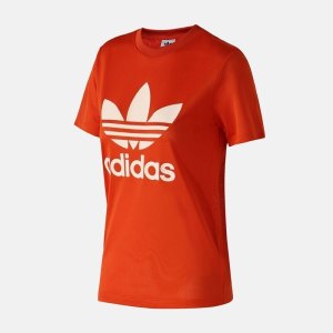 adidas阿迪达斯三叶草女装新款运动休闲舒适透气大LOGO短袖T恤DU9859 C