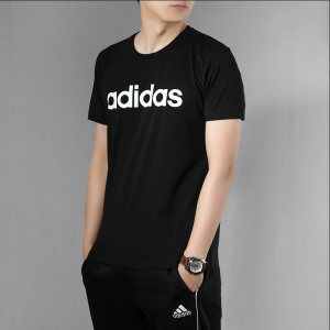 Adidas阿迪达斯neo男装短袖 2020春夏新款运动休闲透气圆领宽松纯棉T恤上衣DM4197 Z