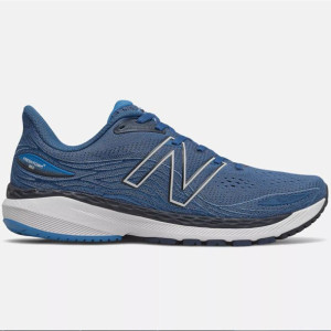 官方正品 新百伦(New Balance)860v12系列 男士跑步鞋缓震耐磨复古运动鞋男 蓝白 M860W1