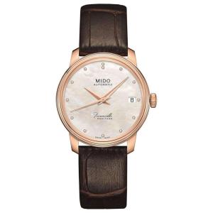 Mido 美度 瑞士女表 Baroncelli III时尚商务简约大三针圆盘自动机械手表 M0272073610600 M0272073610600