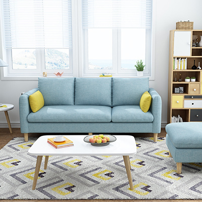 北欧布艺沙发小户型现代简约客厅可拆人双人三人简易整装组合