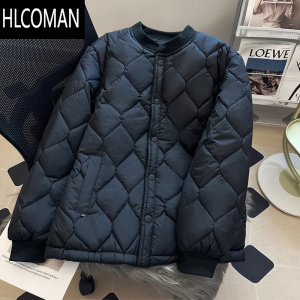 HLCOMAN2023新款加绒加厚男士内胆棉衣修身p暖羽绒棉服中老年短外套