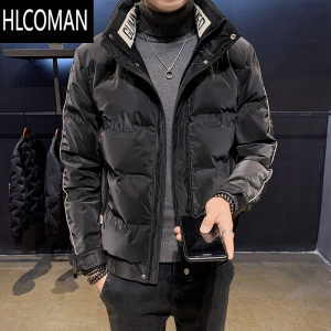HLCOMAN男士羽绒服冬季2023年新款男装潮牌轻薄短款立领冬装衣服加厚外套