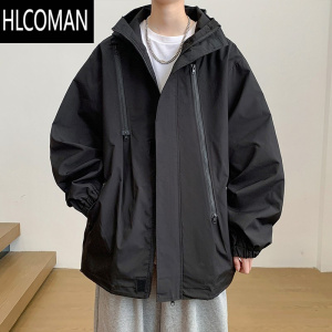 HLCOMAN户外冲锋登山外套男2024新款防水登山裤子衣服夹克衫