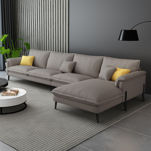 北欧简约闪电客现代科技布沙发客厅轻奢整装布艺沙发小户型可拆洗家具