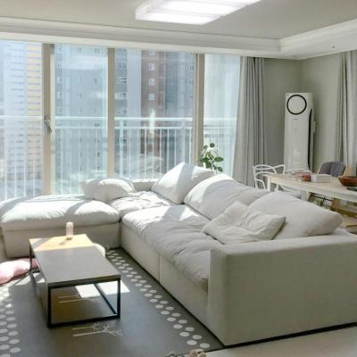加宽超大羽绒柔软北欧现代简约布艺沙发组合乳胶沙发客厅超软沙发
