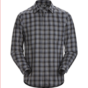 始祖鸟(ARC'TERYX) RIEL SHIRT LS系列 轻薄透气尼龙格子 男士衬衫长袖衬衣