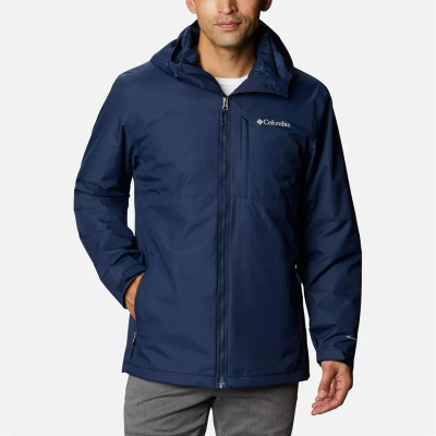 哥伦比亚Columbia男士冲锋衣Ridge Gates™系列防水防风 柔软舒适 户外旅行男士三合一冲锋衣