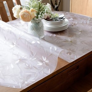 美帮汇定制伸缩折叠椭圆形桌布透明pvc软玻璃防水桌垫水晶板防水油免洗