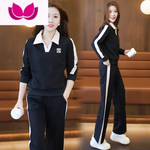 七斓休闲运动服套装女士2023新款时尚洋气减龄韩系卫衣套装