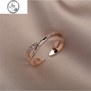 JiMiins潮戒指女小众设计时尚简约个性轻奢高级感食指指环开口戒子
