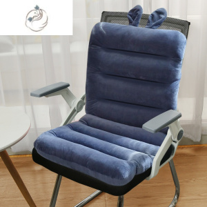 舒适主义椅子坐垫办公室久坐椅子垫夏季电脑椅座椅垫靠背一体棉麻垫子屁垫