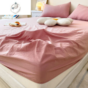 舒适主义水洗棉床笠三件套全包围防滑单件床单席梦思床垫保护套防尘罩床罩