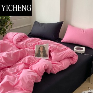 YICHENG系/ins床单四件套水洗棉床单学生宿舍三件套床上用品