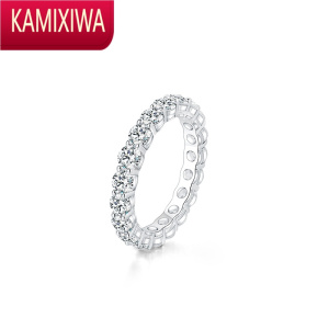 KAMIXIWA排钻食指戒指女轻奢小众设计精致满钻时尚个性高级感ins潮