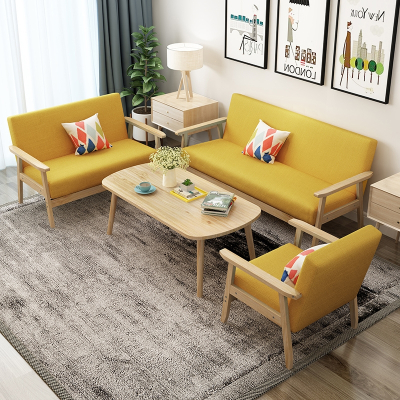 迪玛森北欧布艺沙发组合现代简约客厅沙发椅单人双人简易沙发小户型