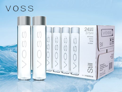 挪威进口 voss 芙丝饮用天然泉水(不含气)st 375ml*24 玻璃瓶