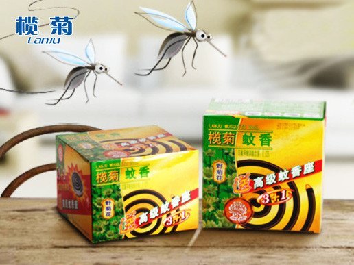 榄菊小盘野菊花蚊香3 1家庭特惠装(微烟)