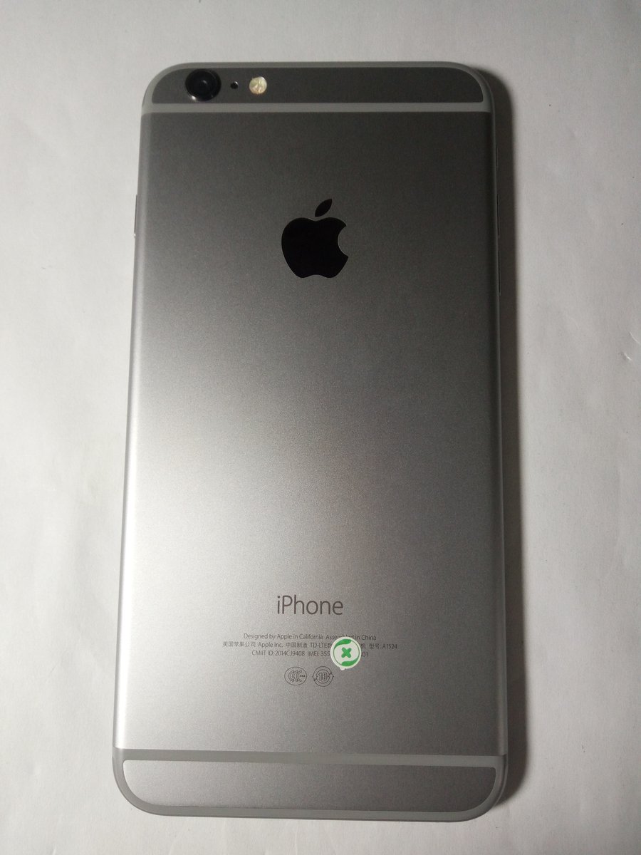苹果【iphone 6 plus】 全网通 灰色 16 g 国行 95成新a1524真机实拍
