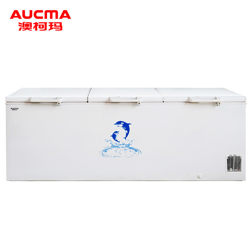 澳柯玛(Aucma) 828升 大冰柜商用 大容量 单温 冷藏冷冻切换 三开门卧式冷柜 BC/BD-828