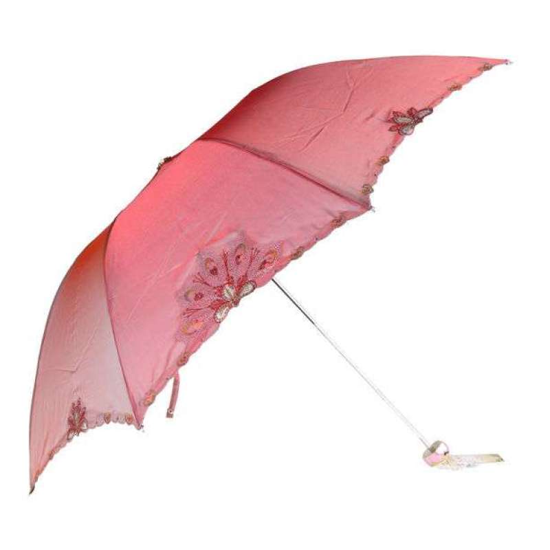 天堂牌347E凤舞天骄三折晴雨伞(红)