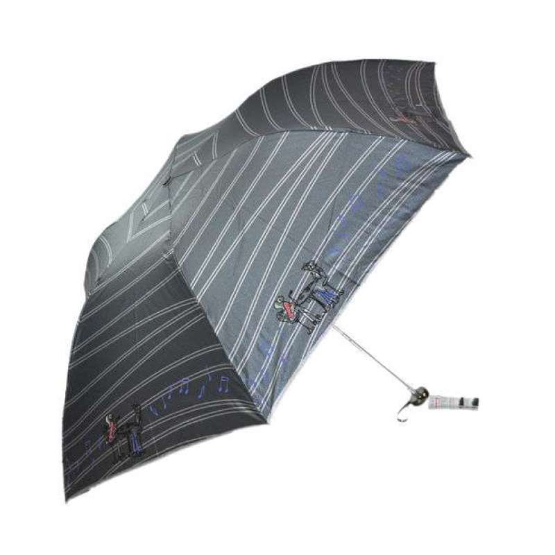 天堂牌3351E曼妙人生三折晴雨伞(银)
