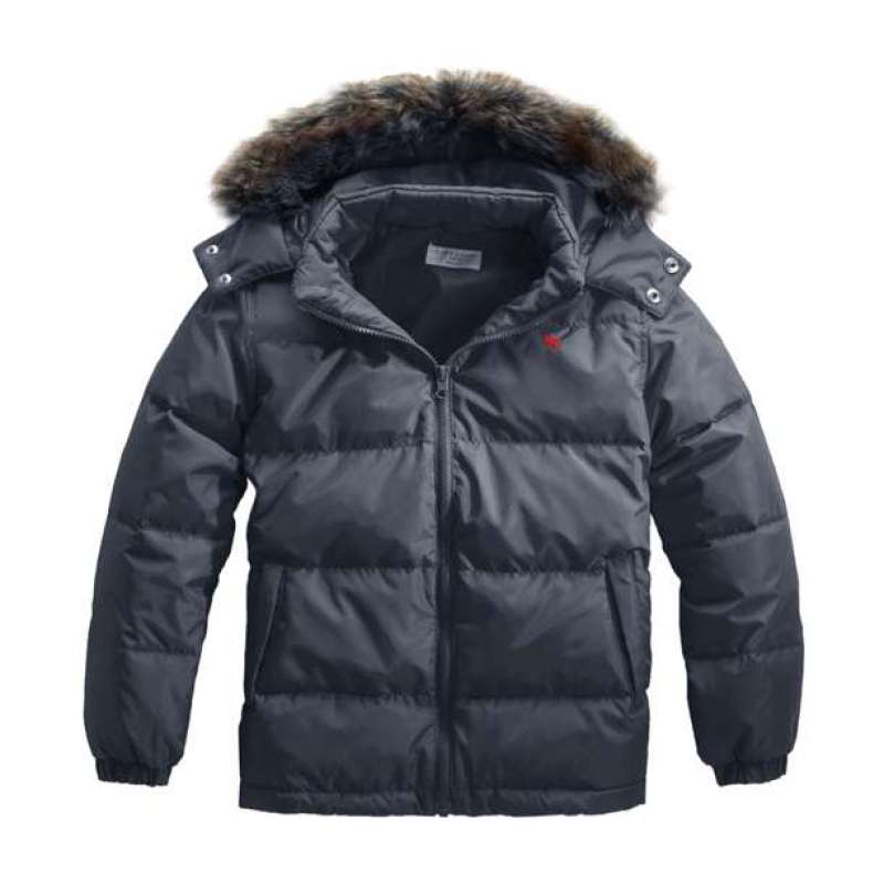 佐丹奴童装男装动感可拆毛边帽羽绒服03071611(夜蓝色/130)