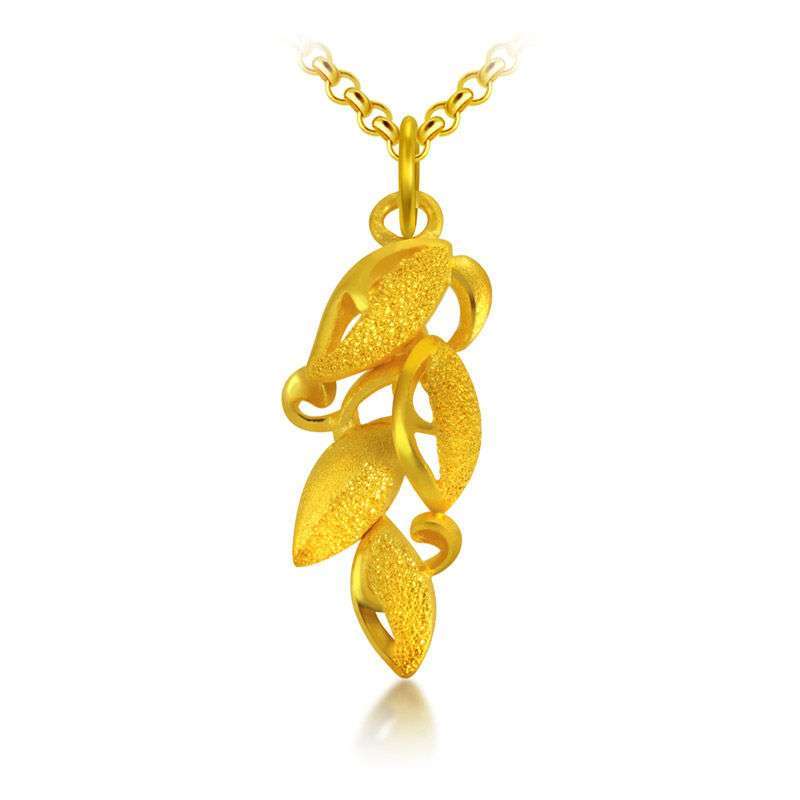 周生生 黄金(足金)树叶吊坠 53556p (3.11克)