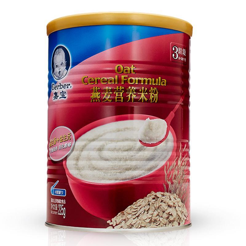 嘉宝(GERBER)燕麦配方营养米粉225g