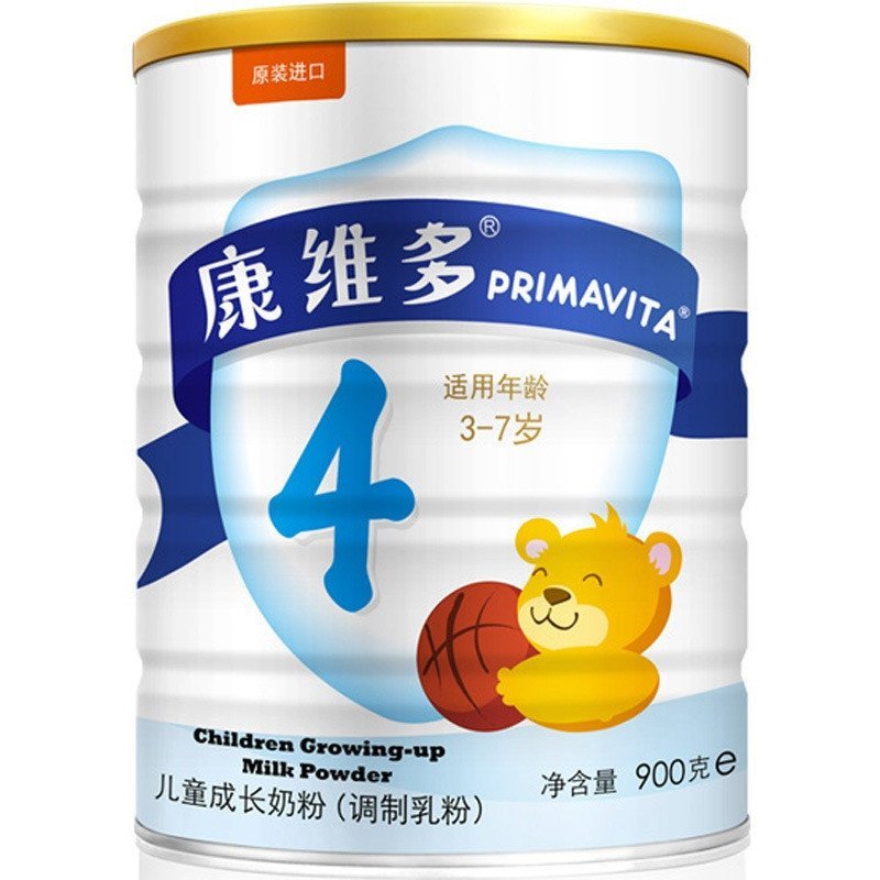 康维多(PRIMAVITA)金装儿童配方奶粉4段(3-7岁)900g 荷兰原装进口