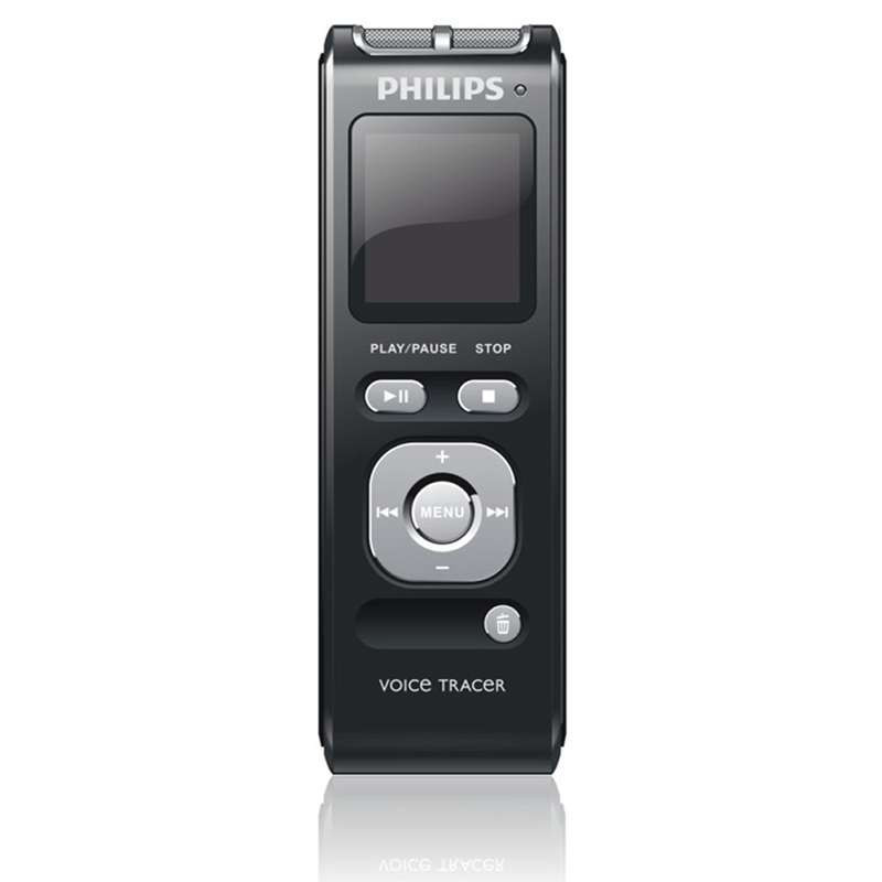 飞利浦(PHILIPS) VTR6000 4GB 40米远距离无线录音 麦克风录音笔 锖色