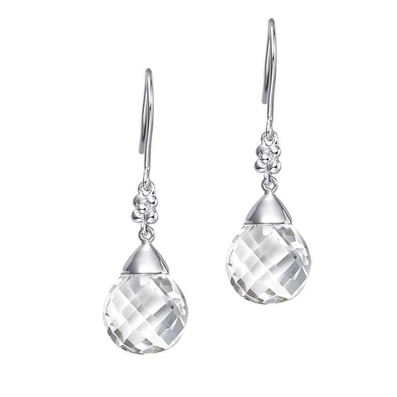 周大福年青专区925银镶半宝耳环AN5796