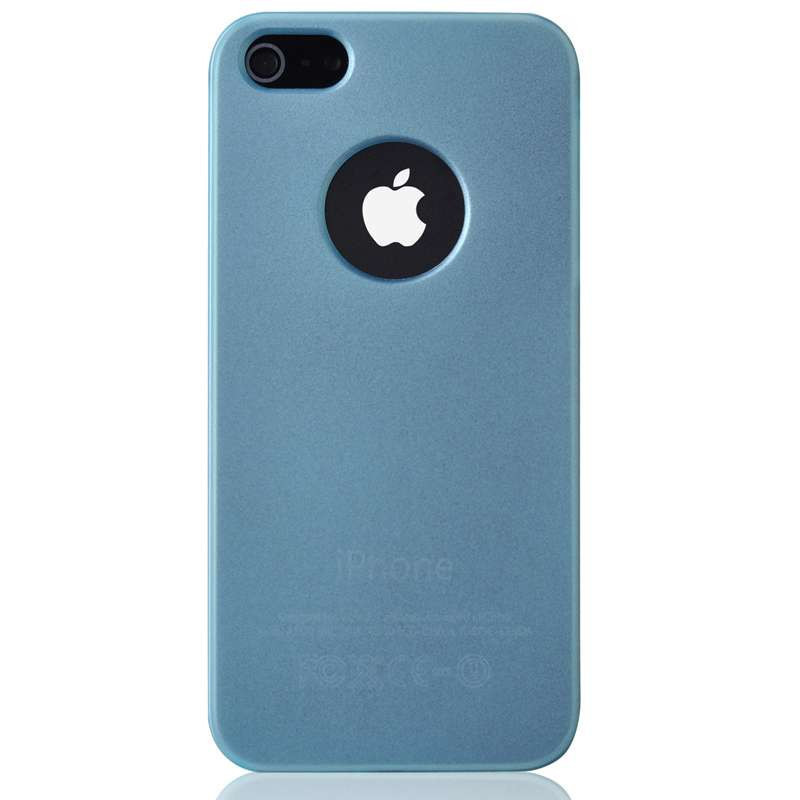 倍思贝语丝壳四件套IPHONE5清透蓝