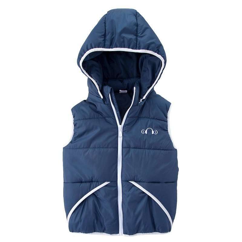 VANCL凡客诚品 休闲炫亮戴帽棉马甲（男童）（140-160）
