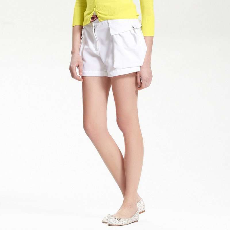VANCL凡客诚品 时尚立体双兜短裤 白色 S