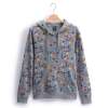 VANCL凡客诚品 满印连帽套头卫衣 Star（2）（女款） 灰