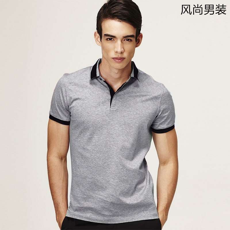VANCL凡客诚品 英式先锋硬朗丝光POLO衫 中灰色 XL