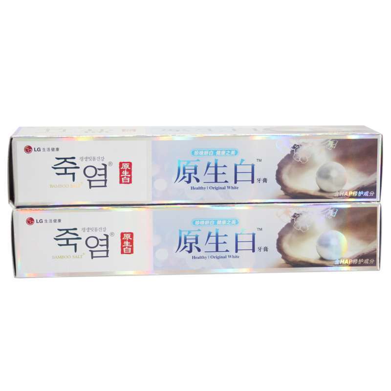 LG竹盐原生白牙膏105g*2