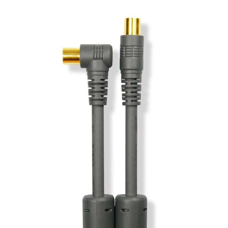 ce-link 2035 tv9.5 有线电视同轴线 rf射频线标准tv接头 双磁环 1.