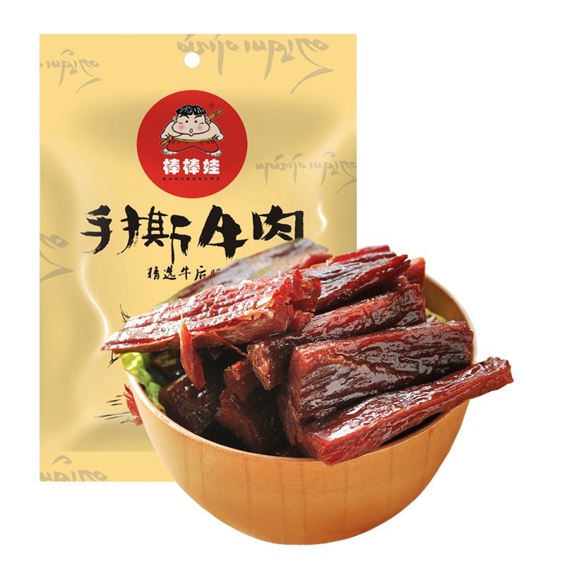 棒棒娃手撕牛肉（五香）68g
