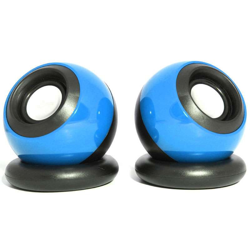 屁颠虫USB低音炮便携式笔记本音响028蓝色