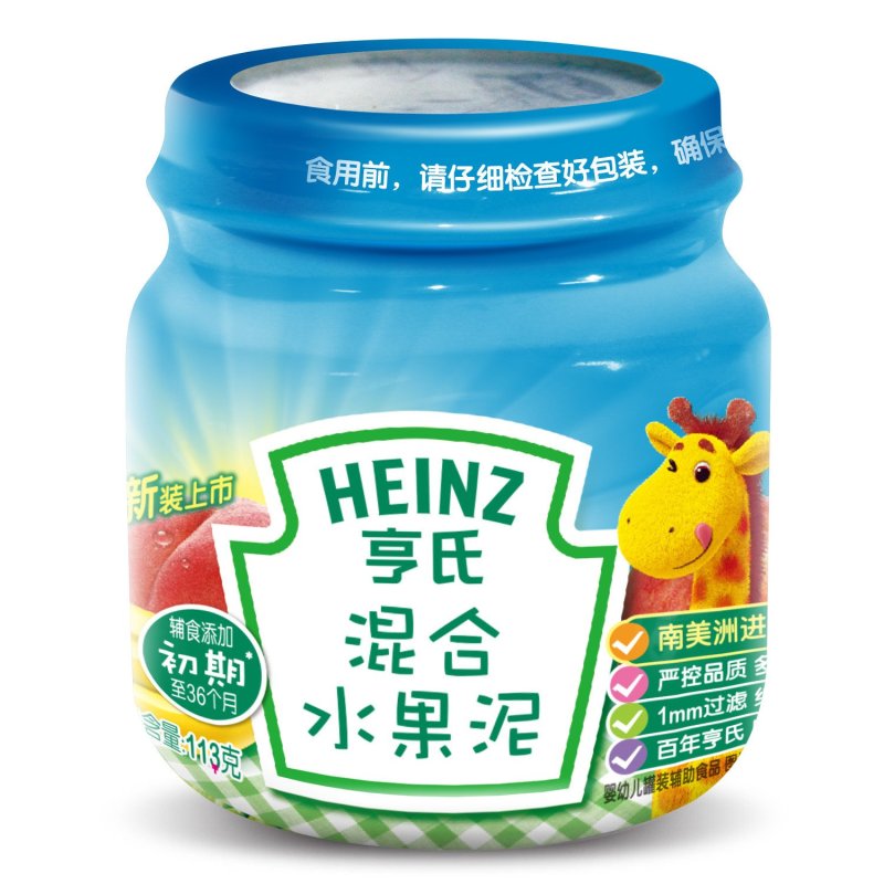 亨氏(Heinz)混合水果泥113g/瓶