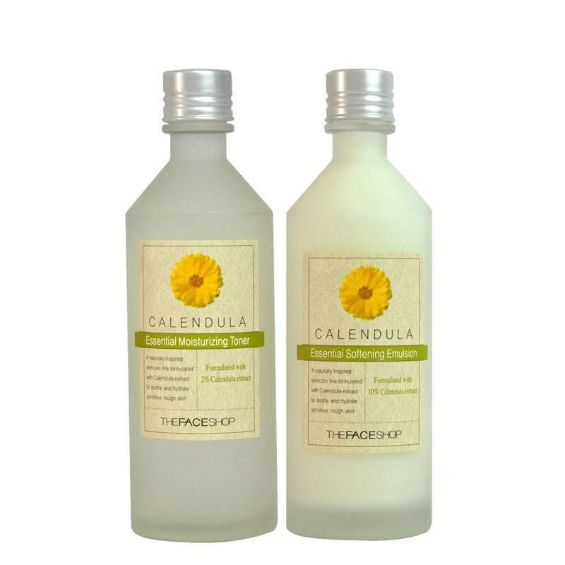Thefaceshop金盏花护肤套装（嫩肤精华乳150ml+精华水150ml）