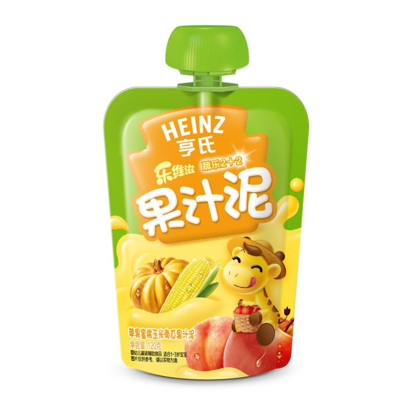 亨氏(Heinz)乐维滋蔬乐2+2果汁泥（玉米南瓜）120g