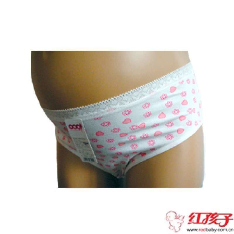 孕唯美低腰印花孕妇裤651001（白XL）