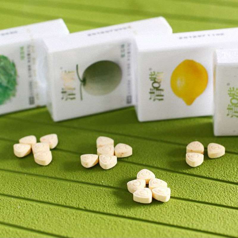 养生堂 绿茶味清嘴含片6.9g高清实拍图
