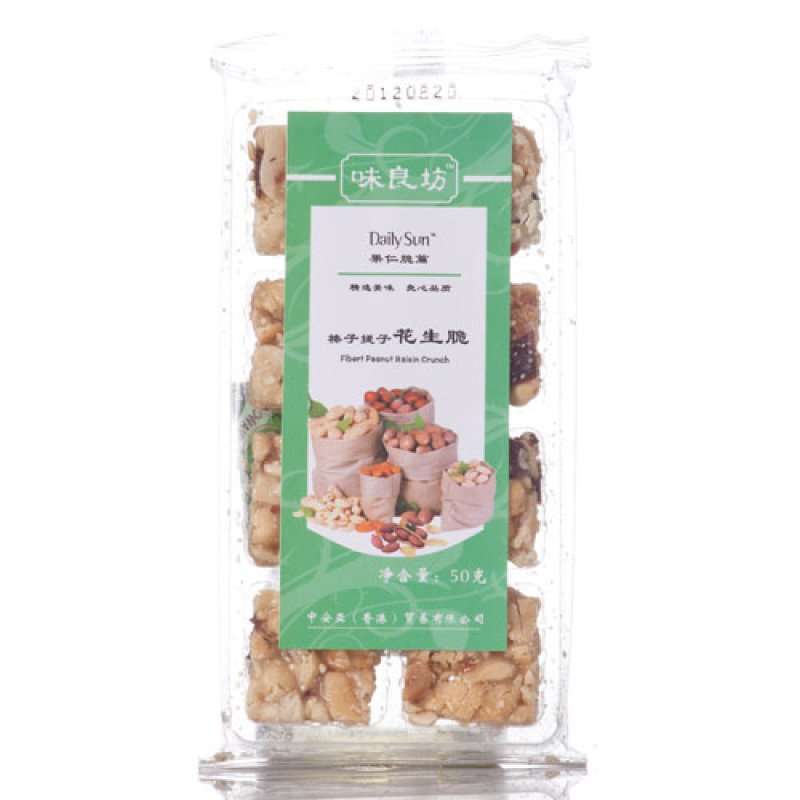 味良坊榛子提子花生脆50g