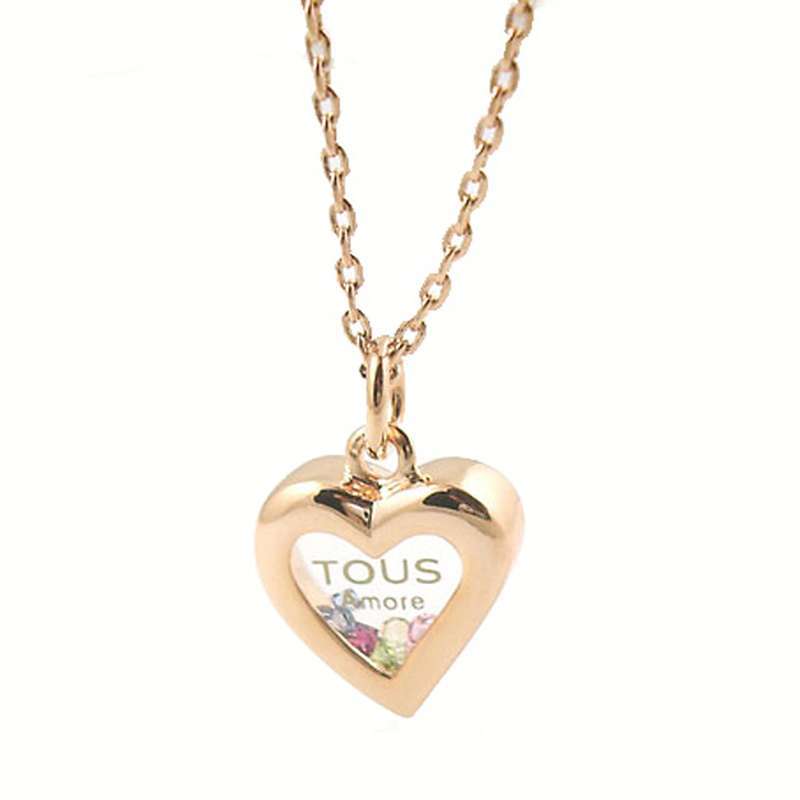 【diya】绝美水晶七彩光芒爱心吊坠 SX1060